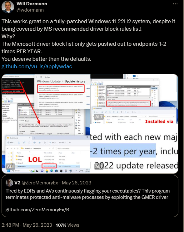 The Story Behind Blackout: Abusing Gmer Driver to Terminate Protected Processes
